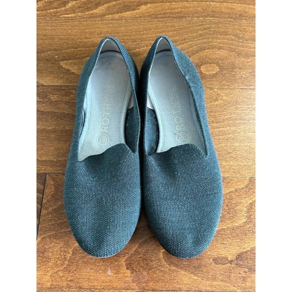 Rothy's Shoes - Rothys Dark Green Round Toe Ballet Flats Women's Size 9 Slip Ons Comforts